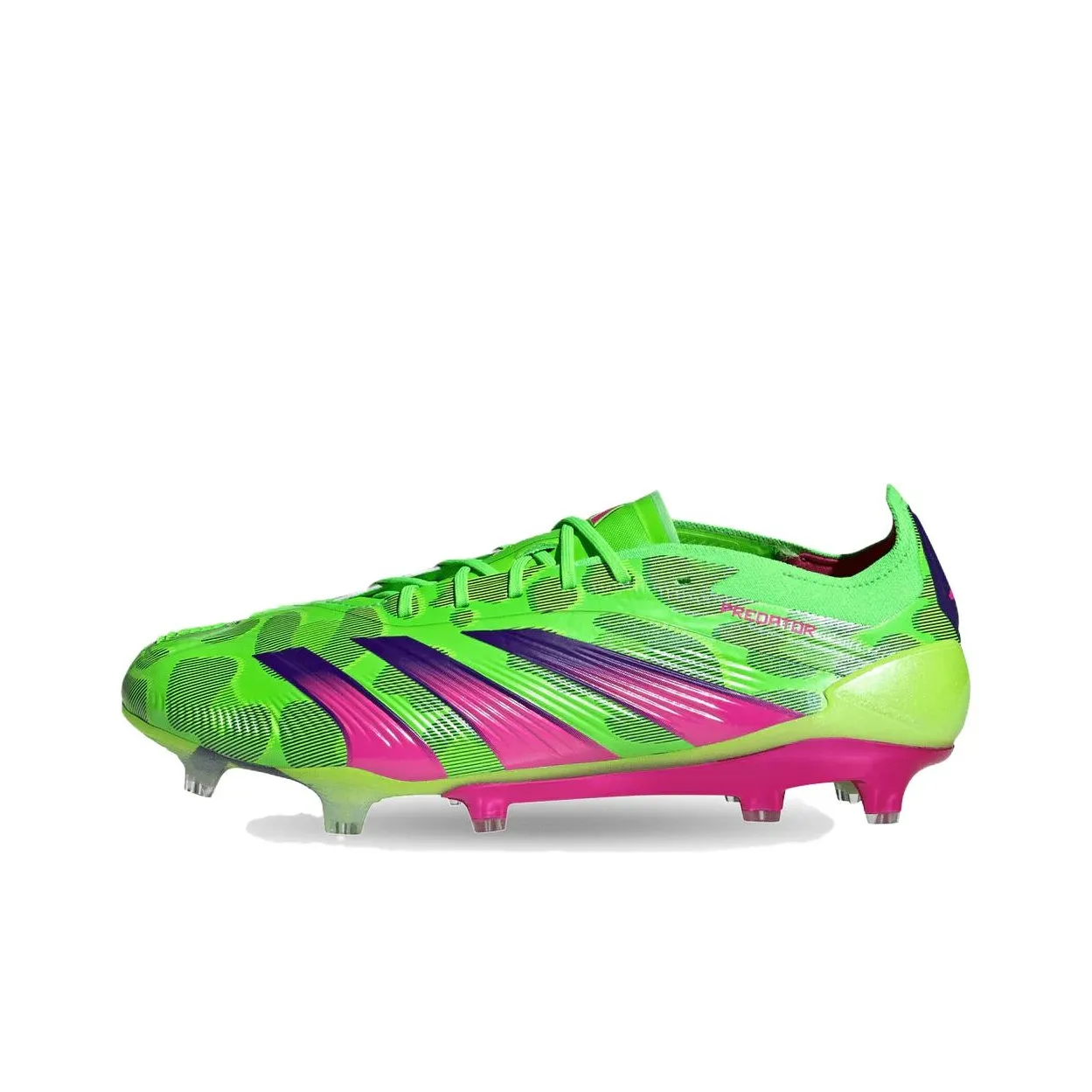 Adidas PREDATOR ELITE Soccer Shoes Unisex Low Top Green Purple Red