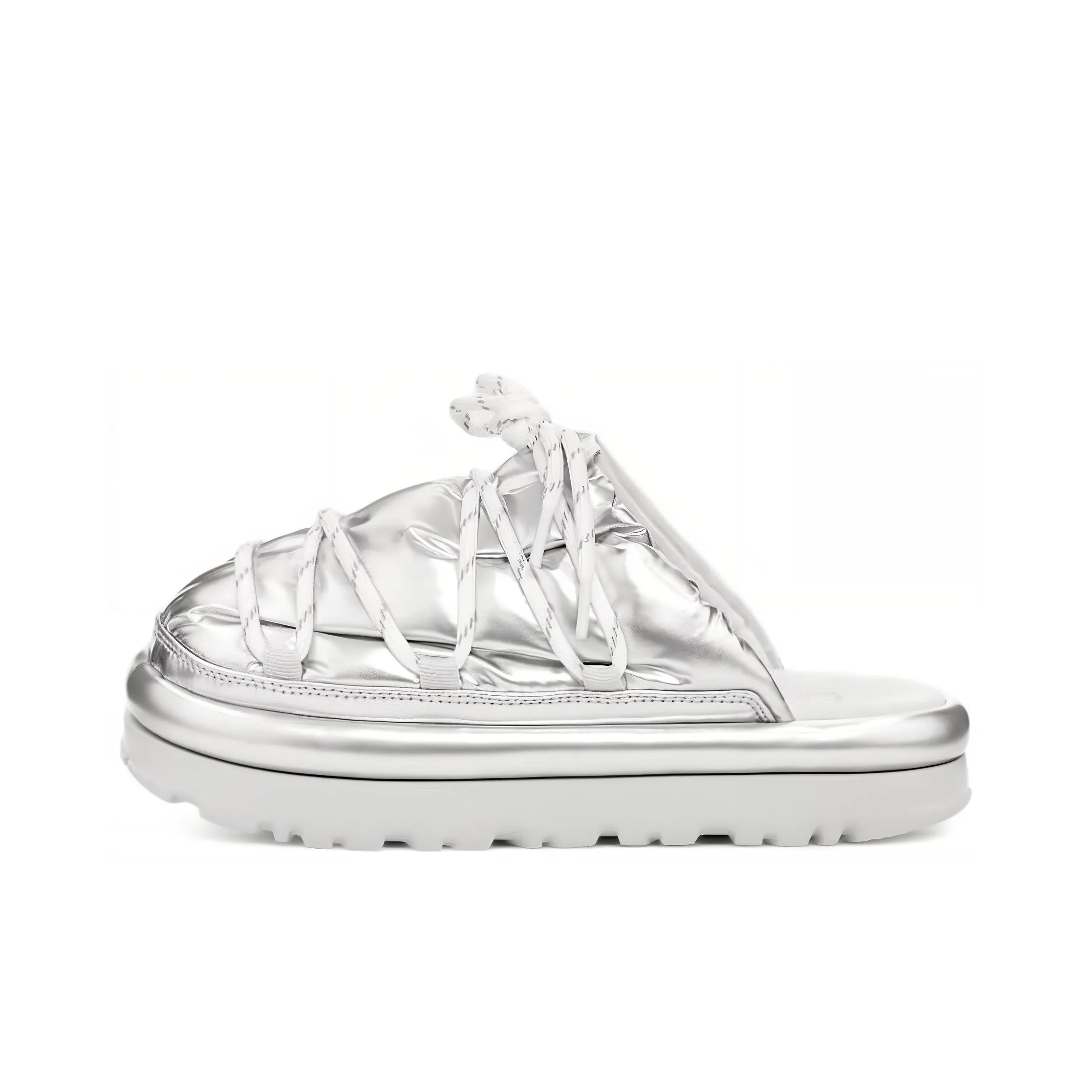 UGG Hi Shine Spaceslider Slide Silver Women's
