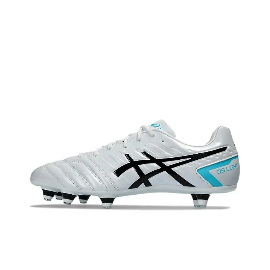 Asics DS LIGHT Series SG Soft Ground Soccer Shoes Men's White Black Blue