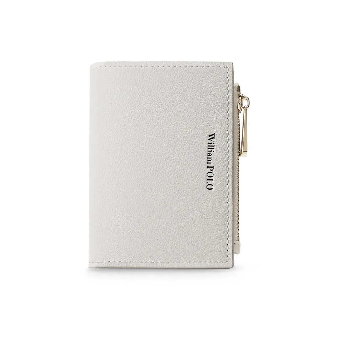 WilliamPOLO Топ Коровья Кожа Кошелек на Молнии с Отделением для Водительских Прав Стандартный Женский Черный Белый