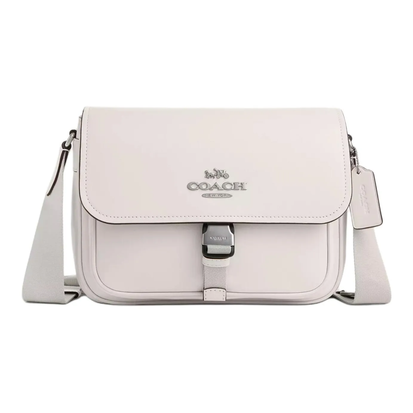 COACH Коровья кожа Сумка через плечо Средний Women's Silver Мел