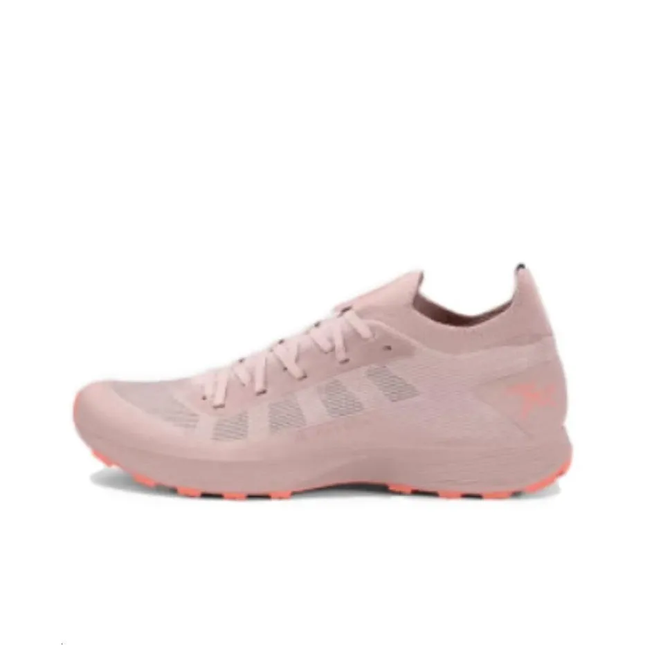 Arcteryx Norvan SL Cushioning, Wear Resistant Low Top Trail Running Training Sprint Racing Running Shoes Women's Pink