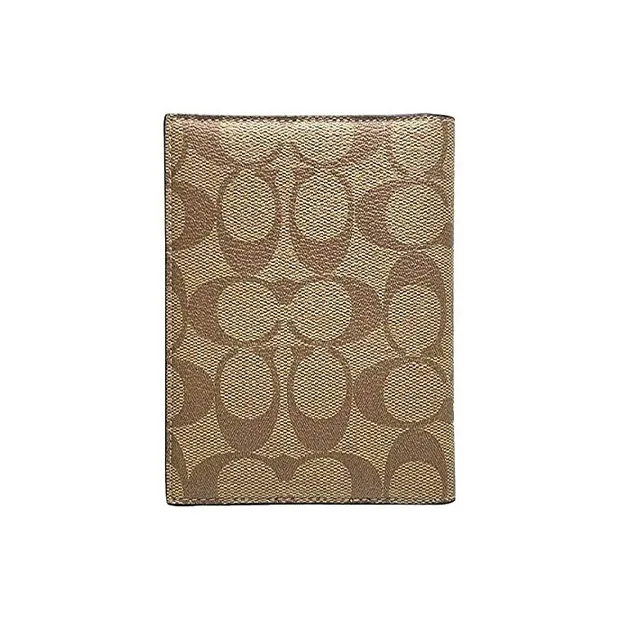 COACH Canvas Клатч Кошелек Женские Коричневый с монограммой