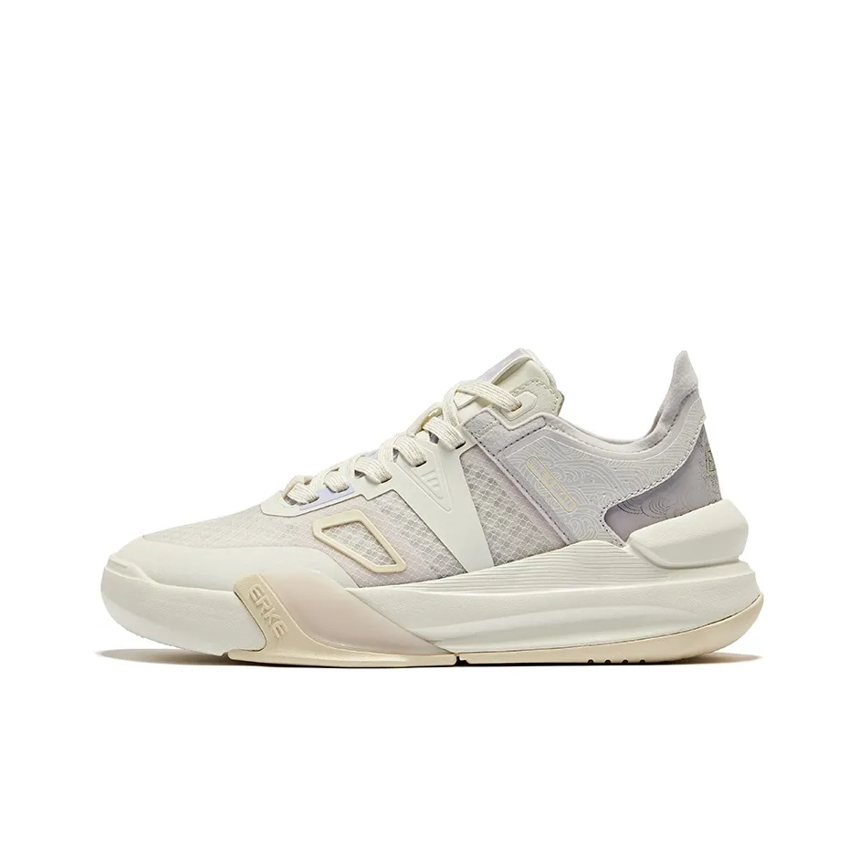 Erke Snapdragon Brave Durable Breathable Low Top Skateboard Shoes Women
s Microcrystal White Morning Mist Purple