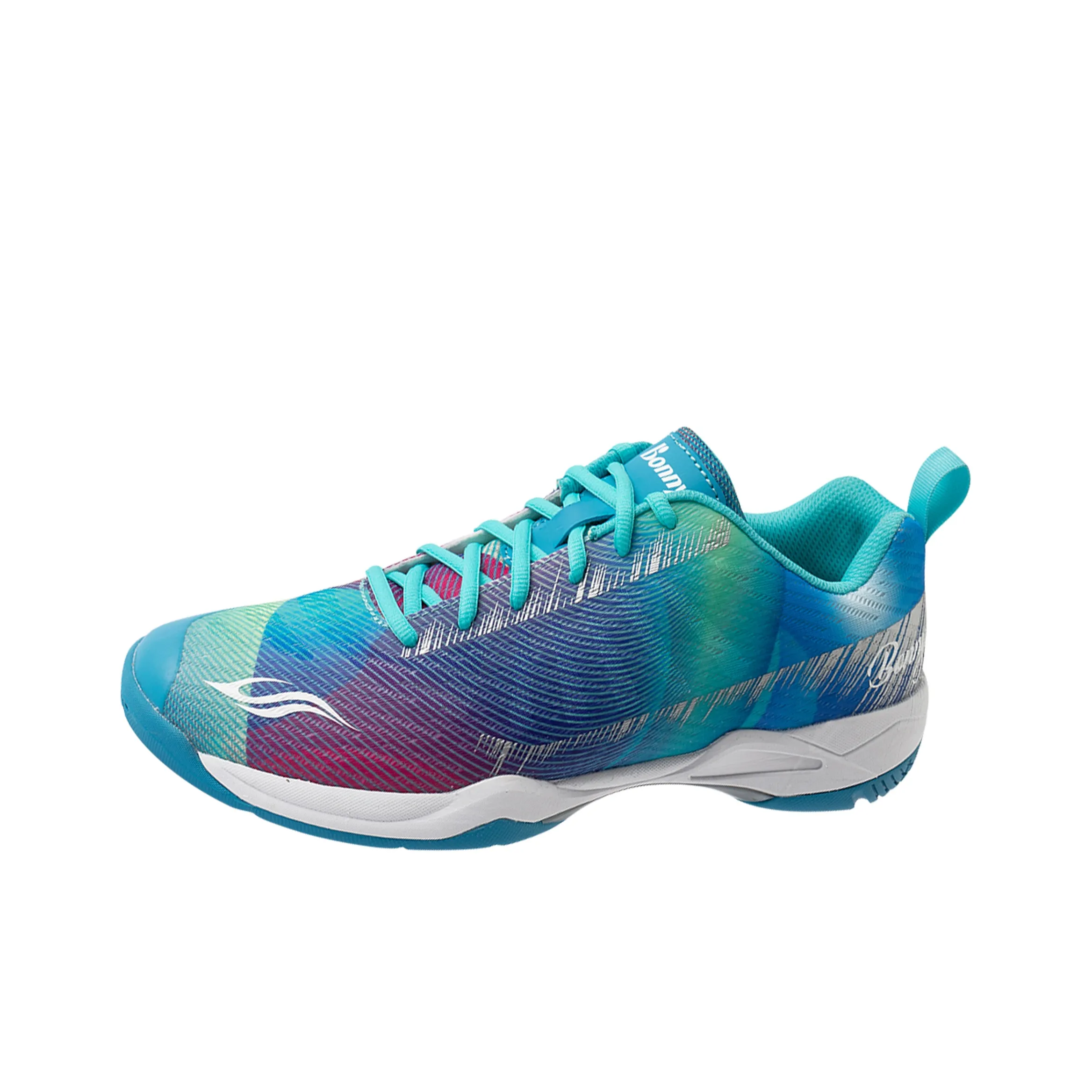 BONNY Feather Cushioned Anti-Slip Wear-Resistant Breathable Lightweight Low-Top Badminton Shoes Unisex Neon