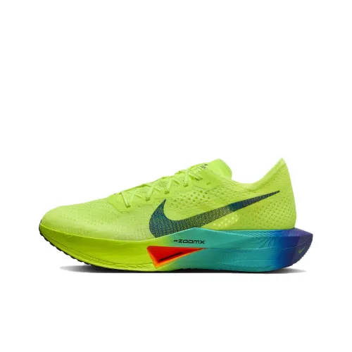 NIKE ZoomX Vaporfly Next% 3 Беговые кроссовки Низкие Желтые, зеленые Мужские