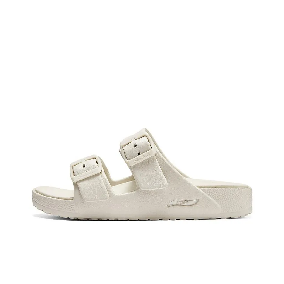 Skechers Foamies Rubber Sole Slide Slippers Women's Beige