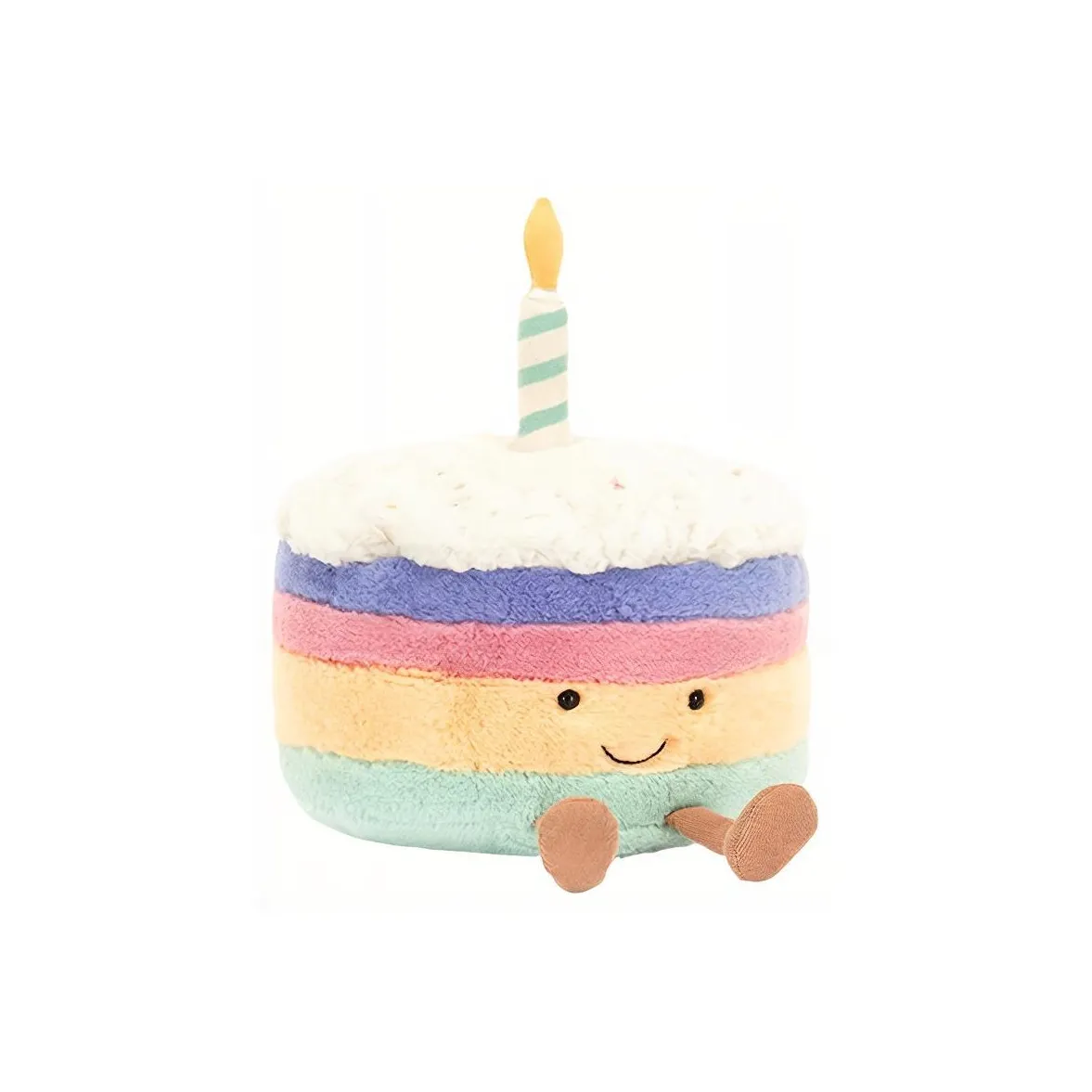 JELLYCAT Amuseables Rainbow Birthday Cake Plush Toy
