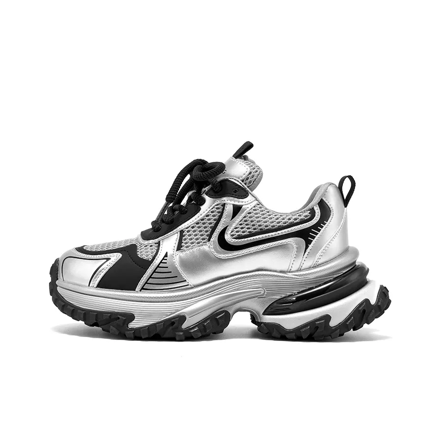 Beau Today Slip Resistant, Abrasion Resistant, Breathable, Height Increasing Low Top Chunky Sneakers Women's