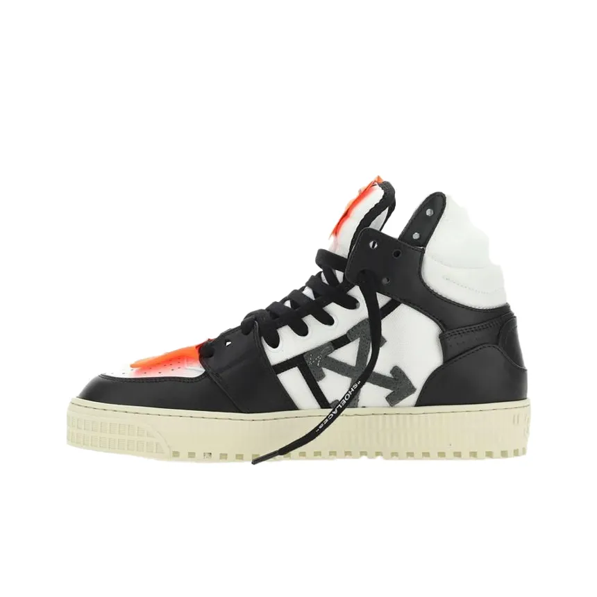 OFF WHITE Off Court 3.0 Leather Canvas Black White