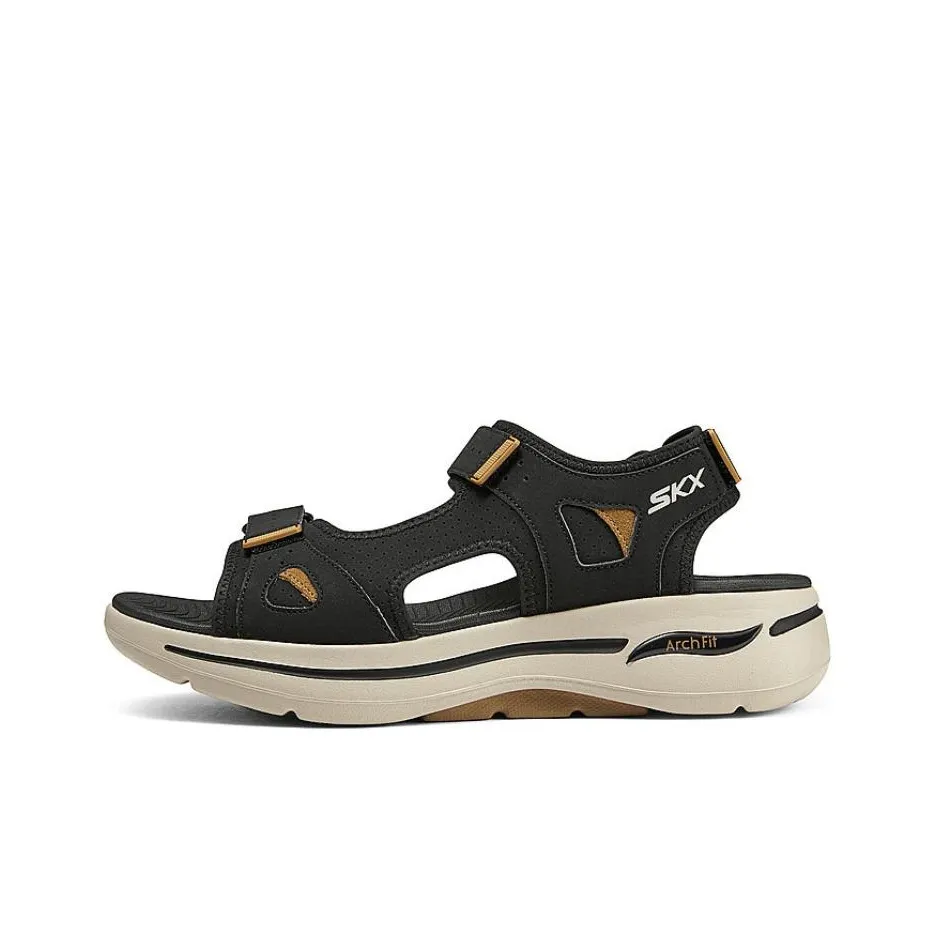 Skechers Пляжные сандалии Мужские Черные Коричневые