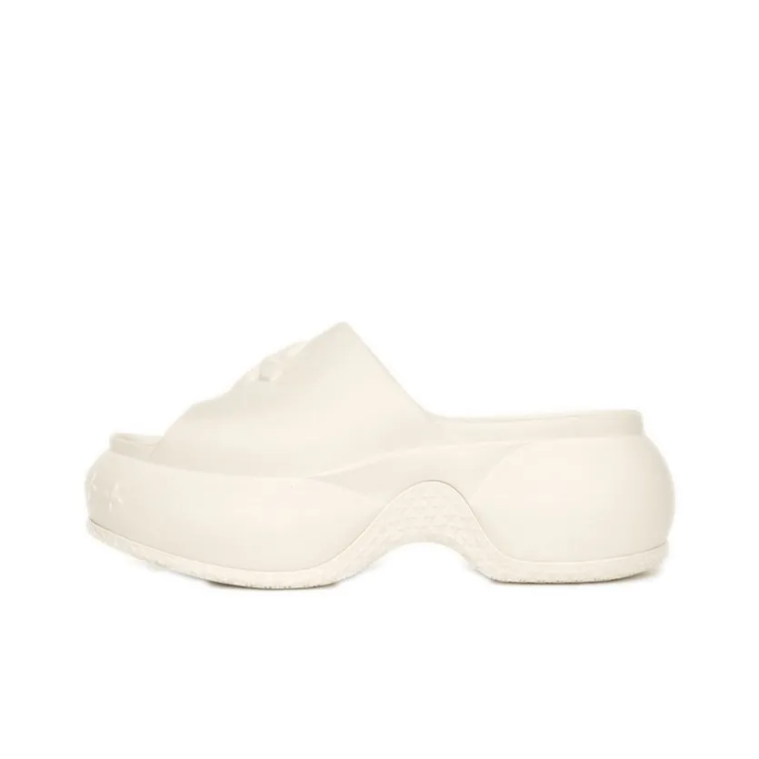 SMFK Compass Slide Slippers Women's Milk White Runs Large Suggest 1 Size Down