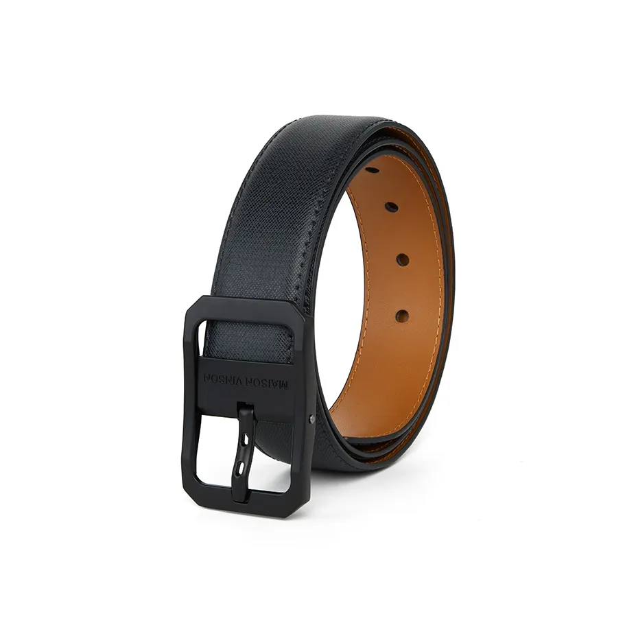 MAISON VINSON Trendy Versatile Повседневный Минималистский стиль Шпилька Кожаные ремни Мужской