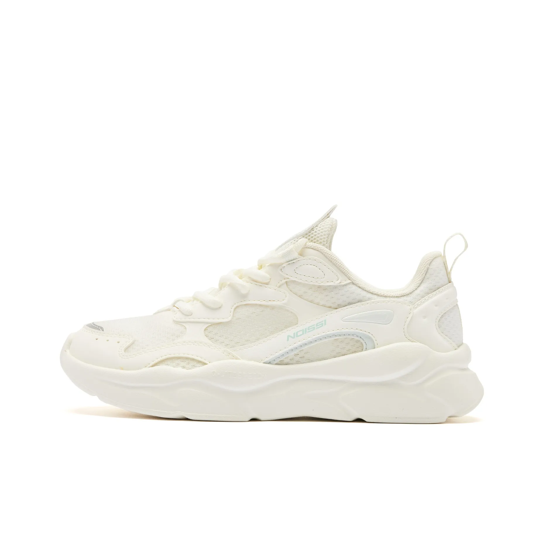 QIAODAN Breathable And Lightweight Low Top Casual Shoes Women's White Green