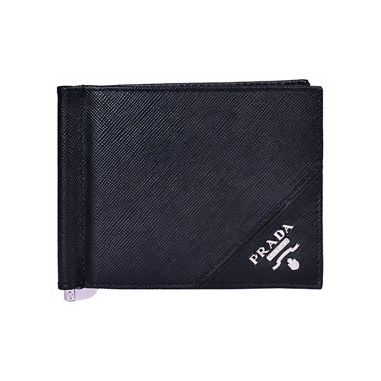 PRADA Leather Wallet Unisex Black