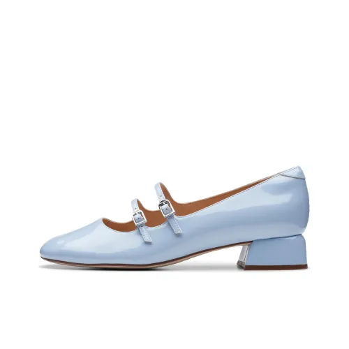 Clarks Туфли Мэри Джейн Синие 261762804 Женские