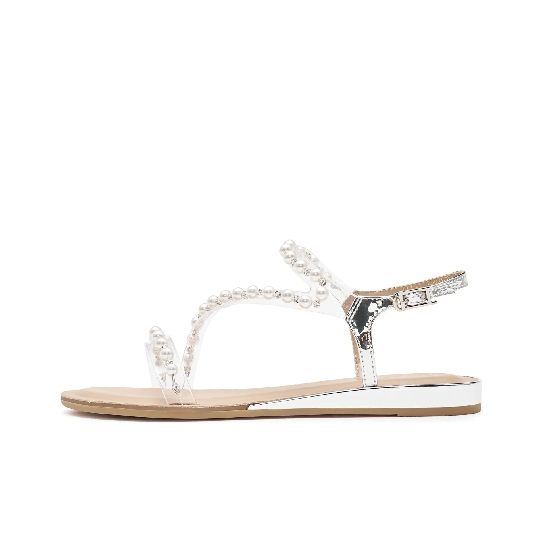 Staccato Roman Sandals 2cm Women's Moonlight Silver White