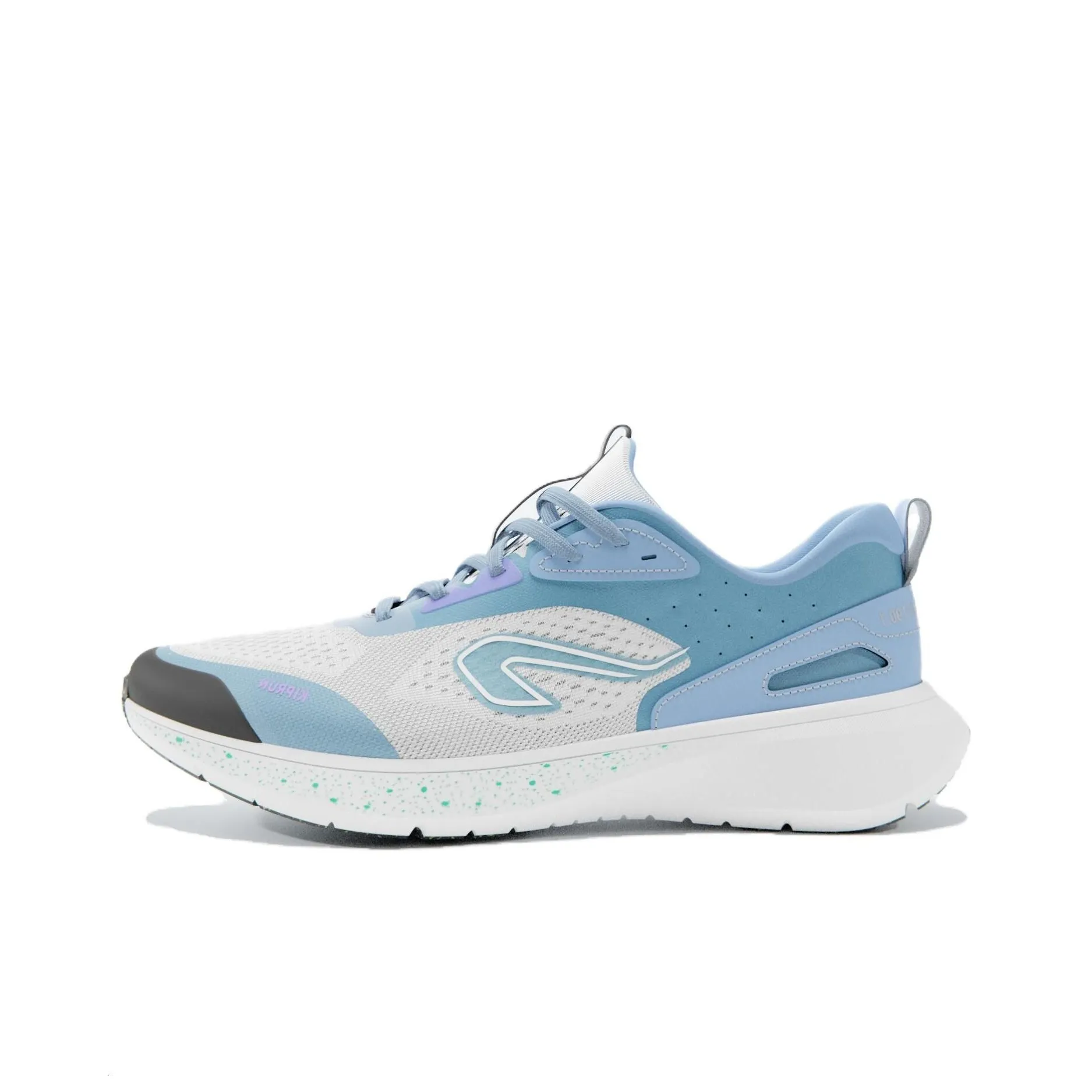 DECATHLON Shock Absorbers Slip Resistant Abrasion Resistant Breathable Low Top Running Shoes Men's Blue White