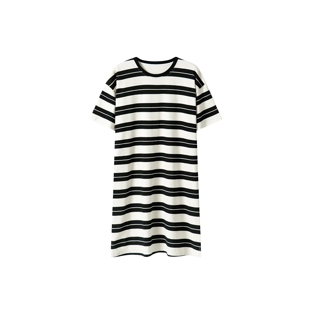 OEING Nightgown Women's Black White Stripes