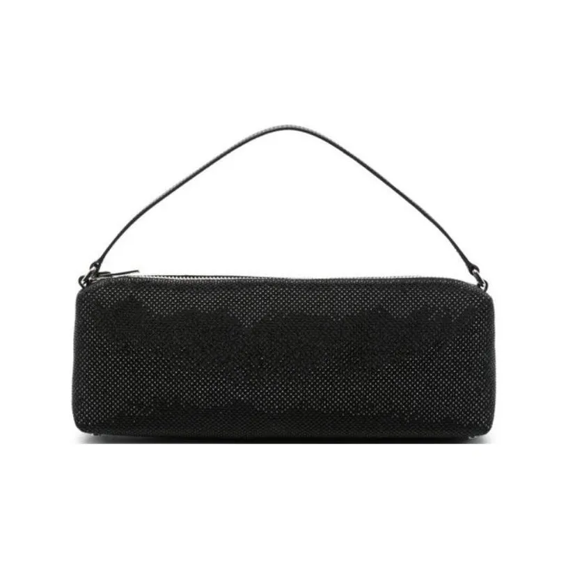 Alexander Wang Хлопковая Смешанная Стеклянная Кристальная Сумка Женская Черная