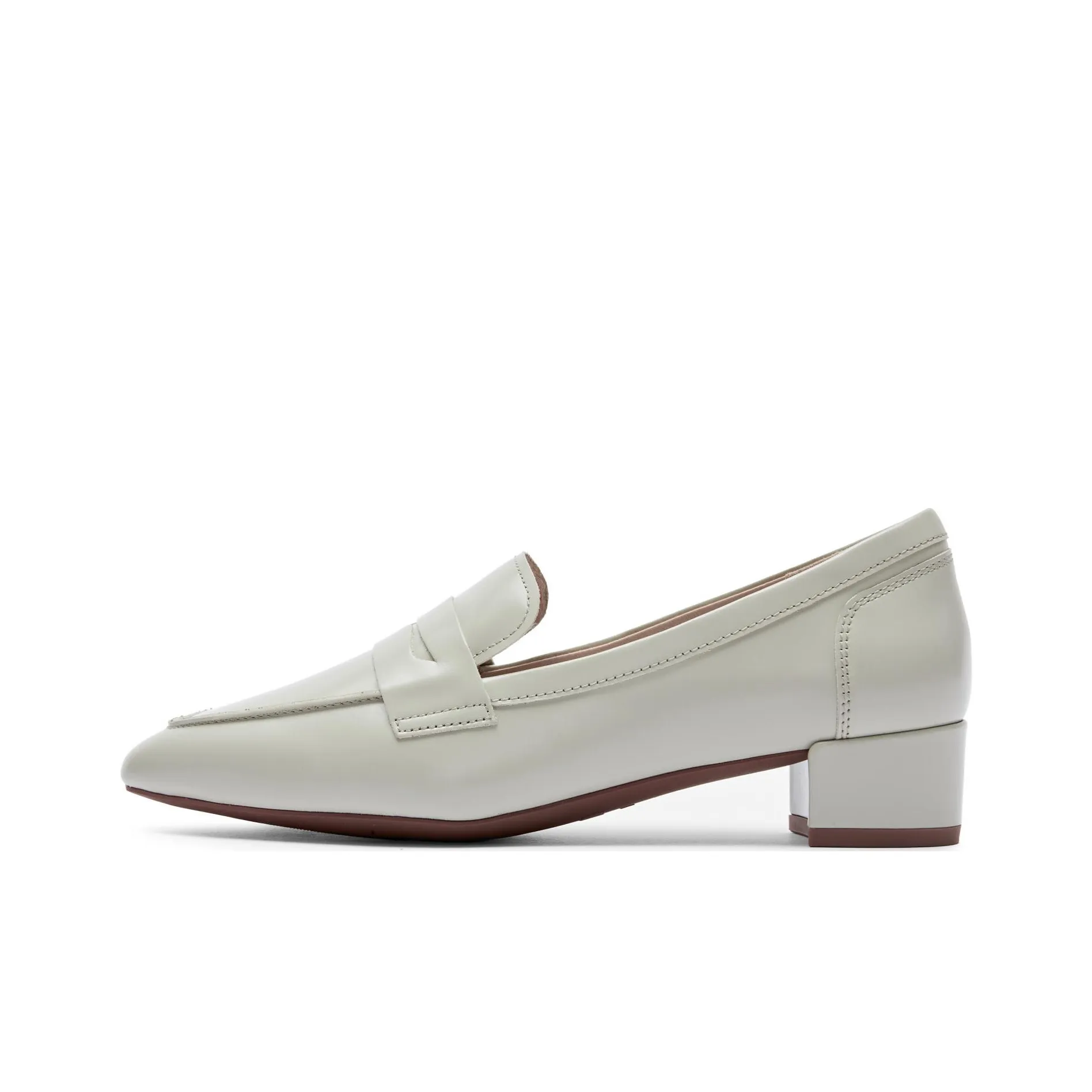 Staccato Повседневная Penny Обувь с Грубым Каблуком Лоферы 4CM Женская