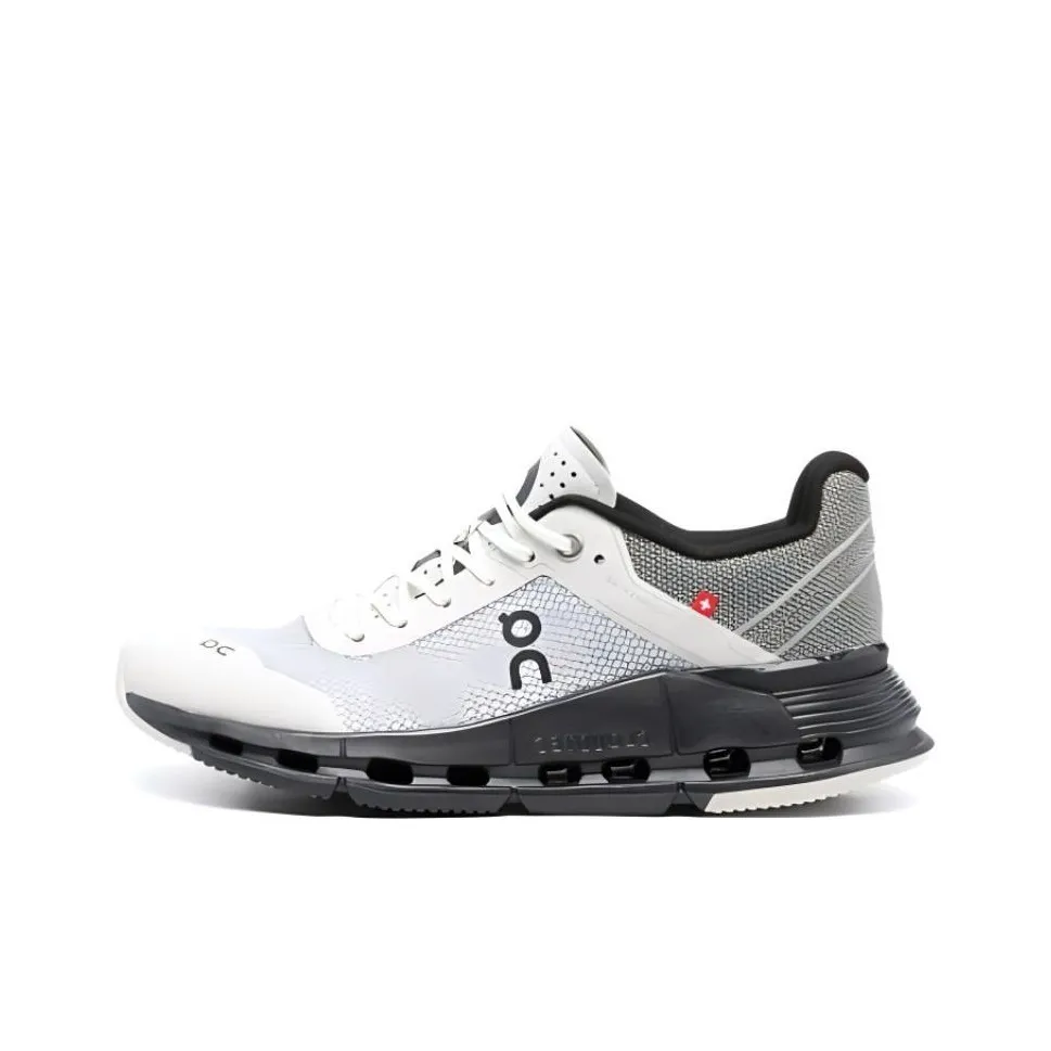 On Амортизация Износостойкие Низкие Кроссовки для Бега Женские Черные Серые