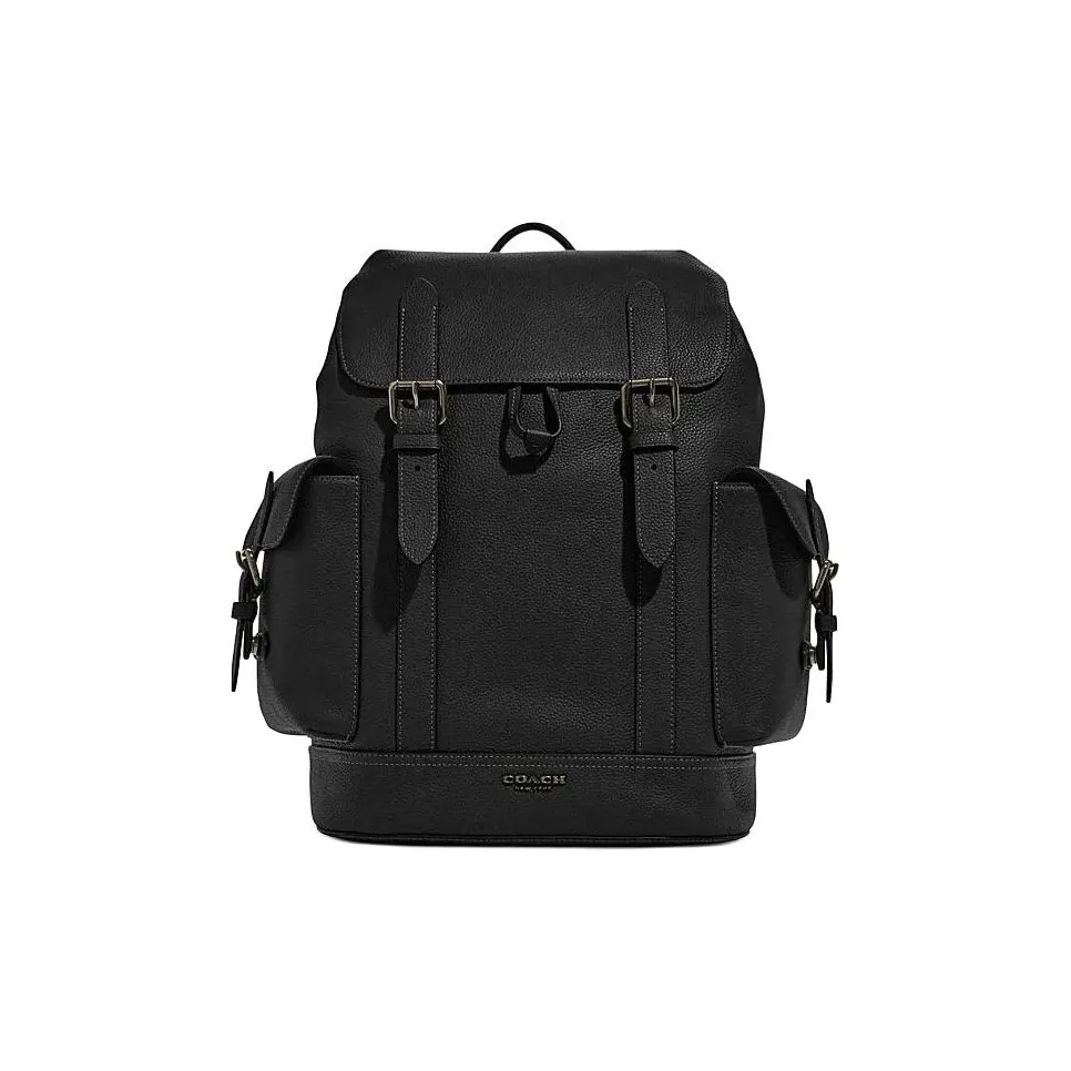 COACH Hudson Cow Leather Backpack Men's Black