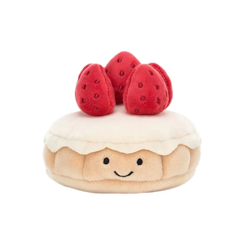 JELLYCAT Pretty Patisserie Tarte Aux Fraises Plush Toy