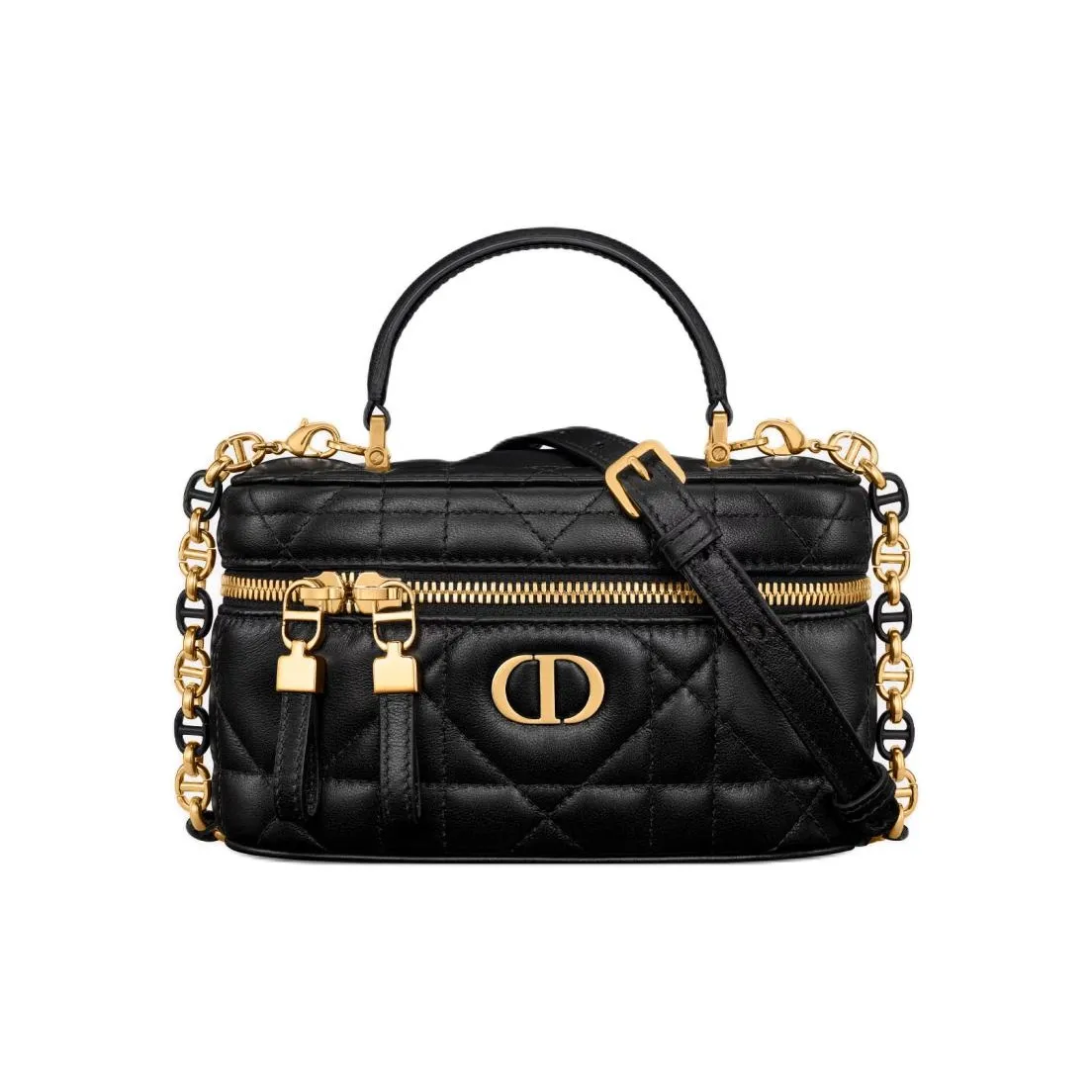 DIOR 30 Montaigne Sheepskin Shoulder Bag, Crossbody Bag, Handbag Mini Women's Black