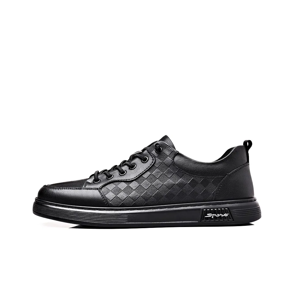 KACHILANG Breathable Low Top Skateboard Shoes Men's Black
