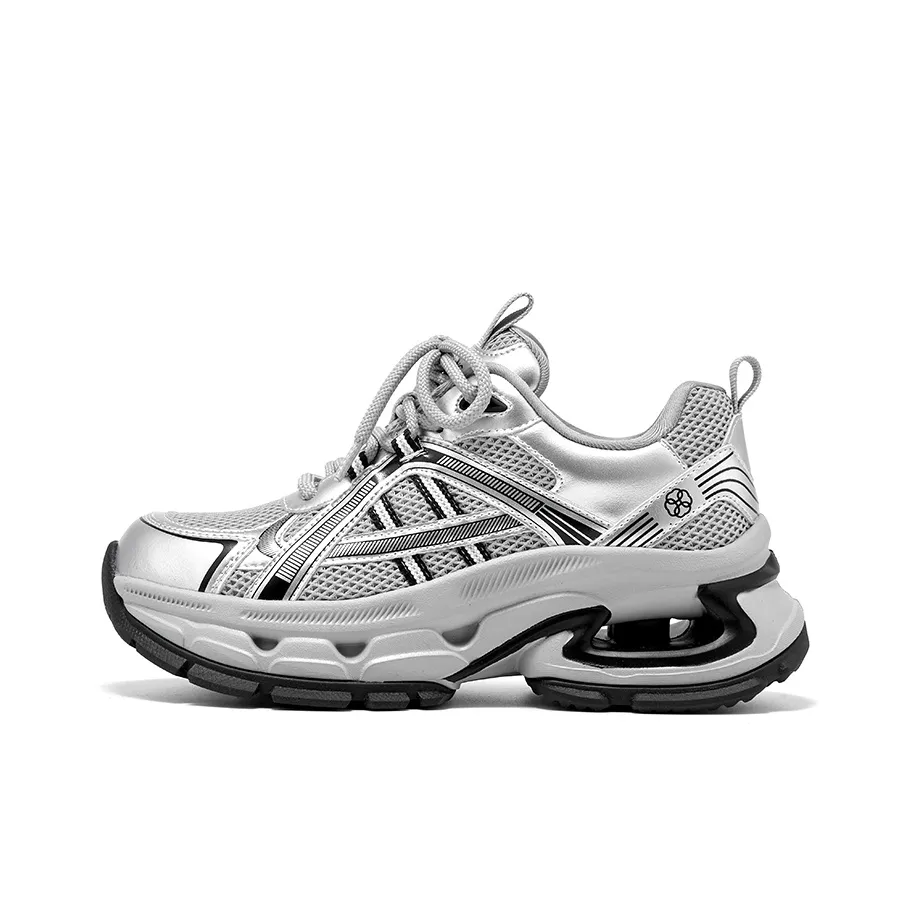 Beau Today Slip Resistant, Abrasion Resistant, Breathable, Height Increasing Low Top Chunky Sneakers Women's