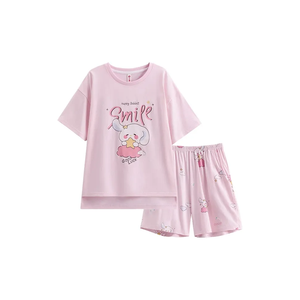 FENTENG Пижамный комплект Женские First Love Розовый