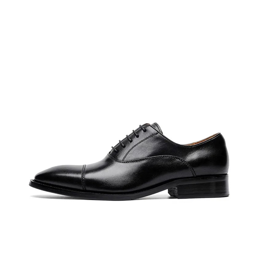 Lady's House Dress Shoes Men's Low Top Black/Brown