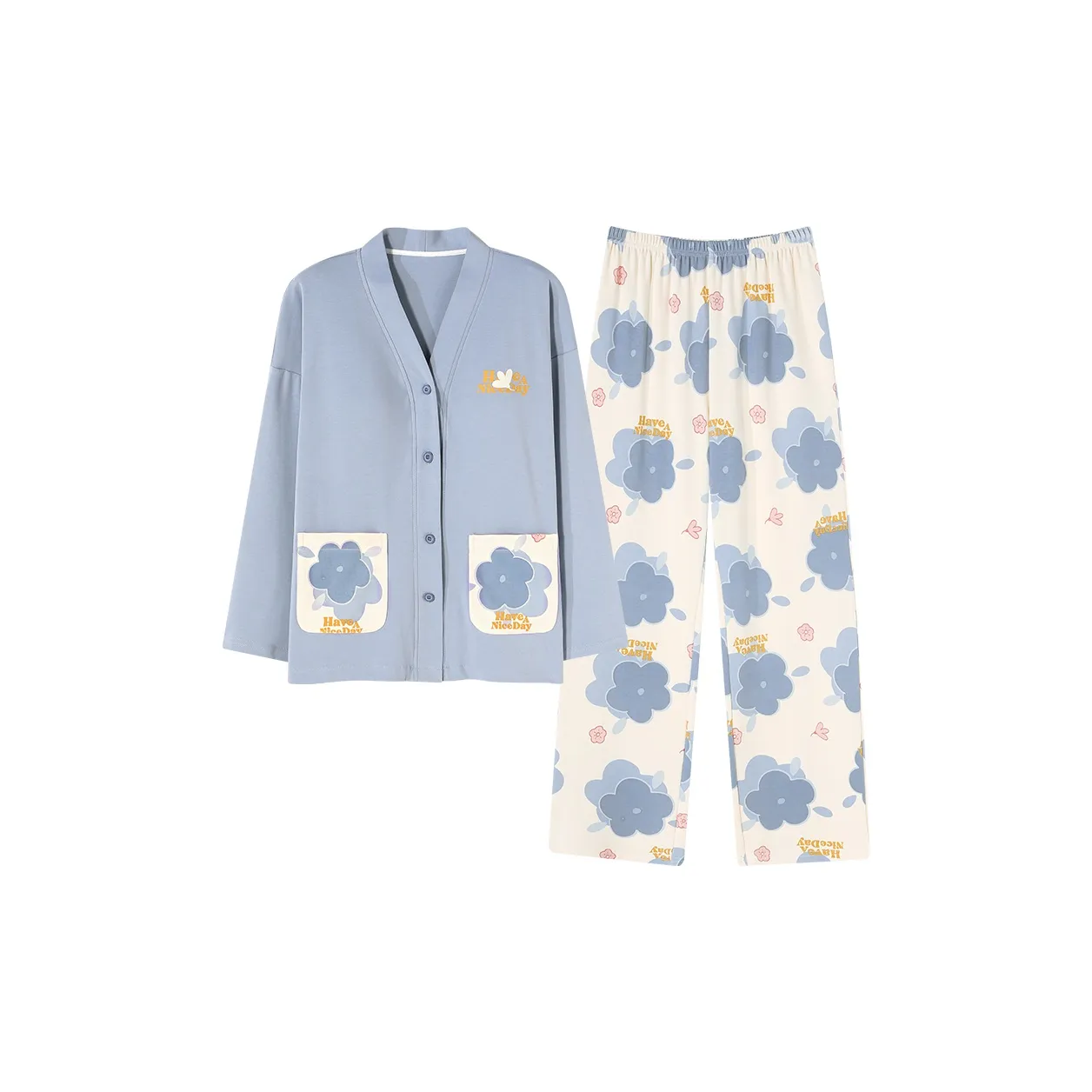 Follow The United States Pajama Set Women's Glacier Blue