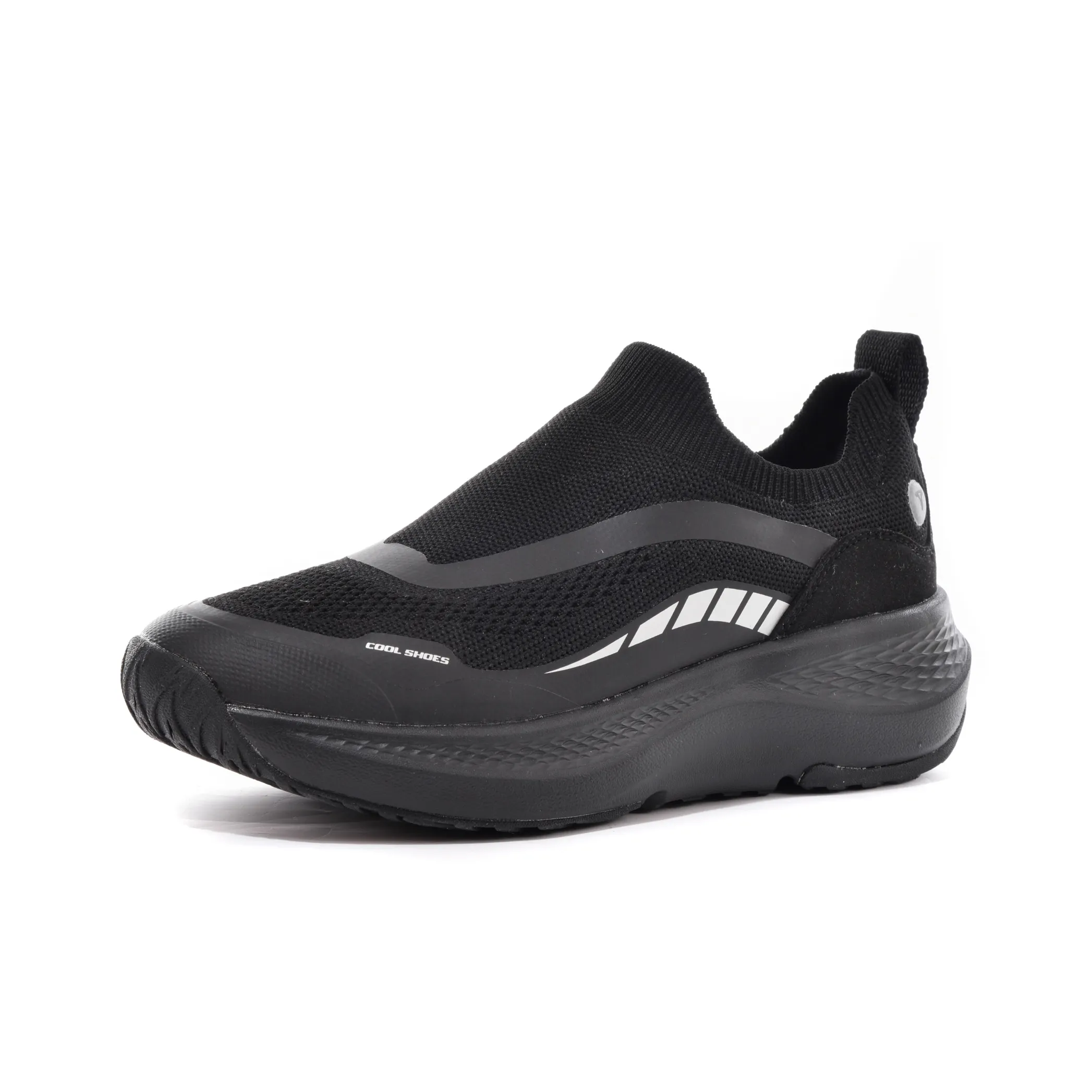 TREEPERI Cushioning, Slip Resistant, Breathable, Lightweight, Height Increasing Low Top Running Shoes Unisex Black