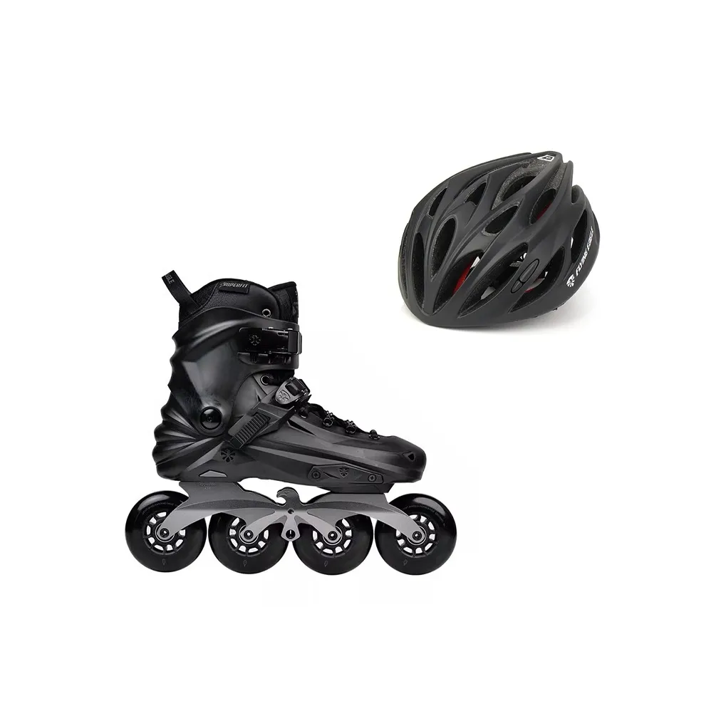 FLYING EAGLE Roller Skate Set PP+PU EPS Liner \ PC Shell Adults, Students, Beginners Unisex 36 46 X7D Black White