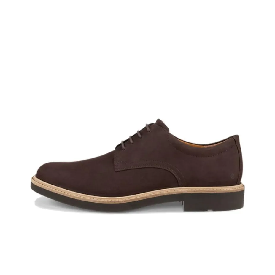 Ecco Dress Shoes Men Low Top Mocha