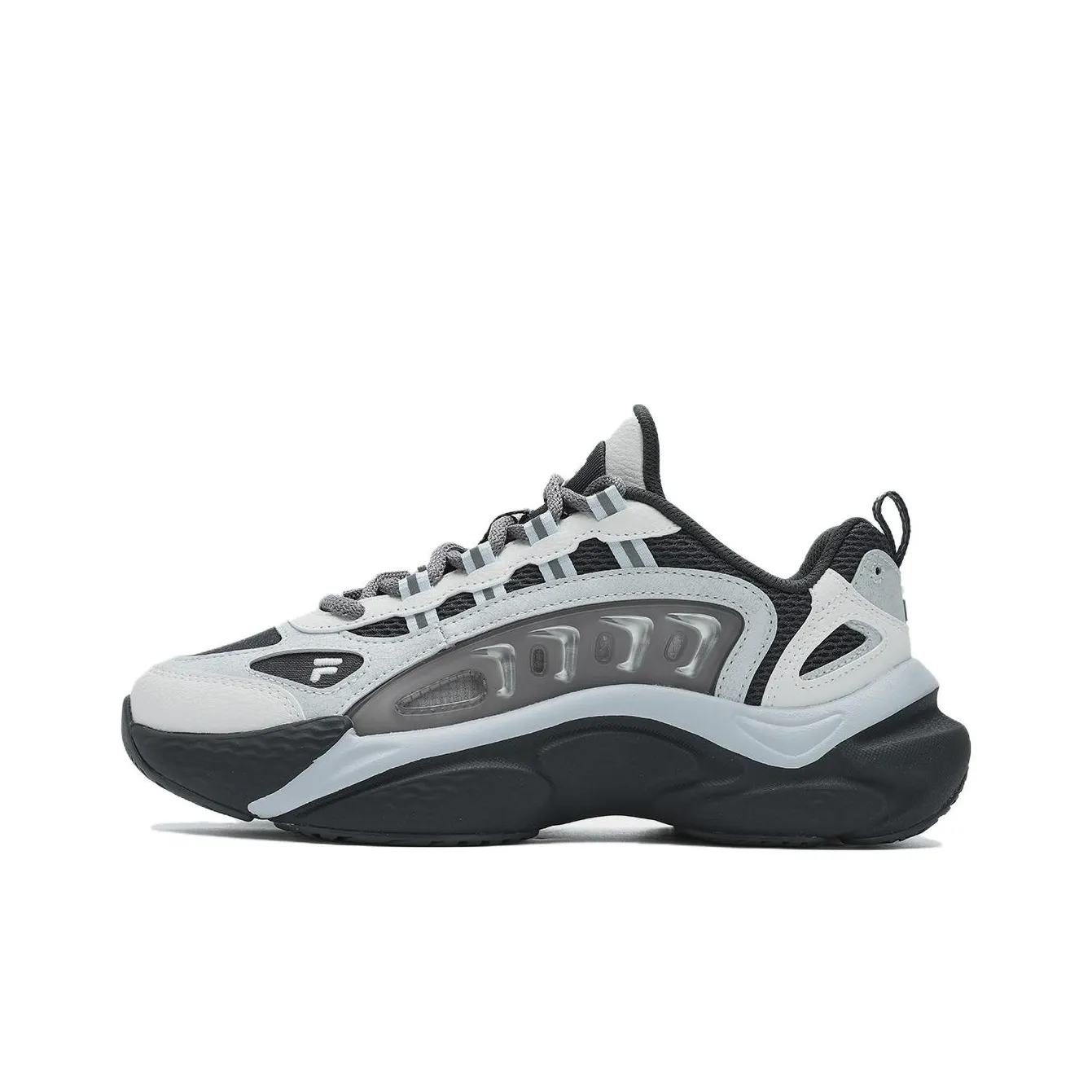 FILA FUSION SKY TRAIL DX Fishbone Head Cushioning, Wear Resistant Low Top Casual Shoes Women's Gray Blue