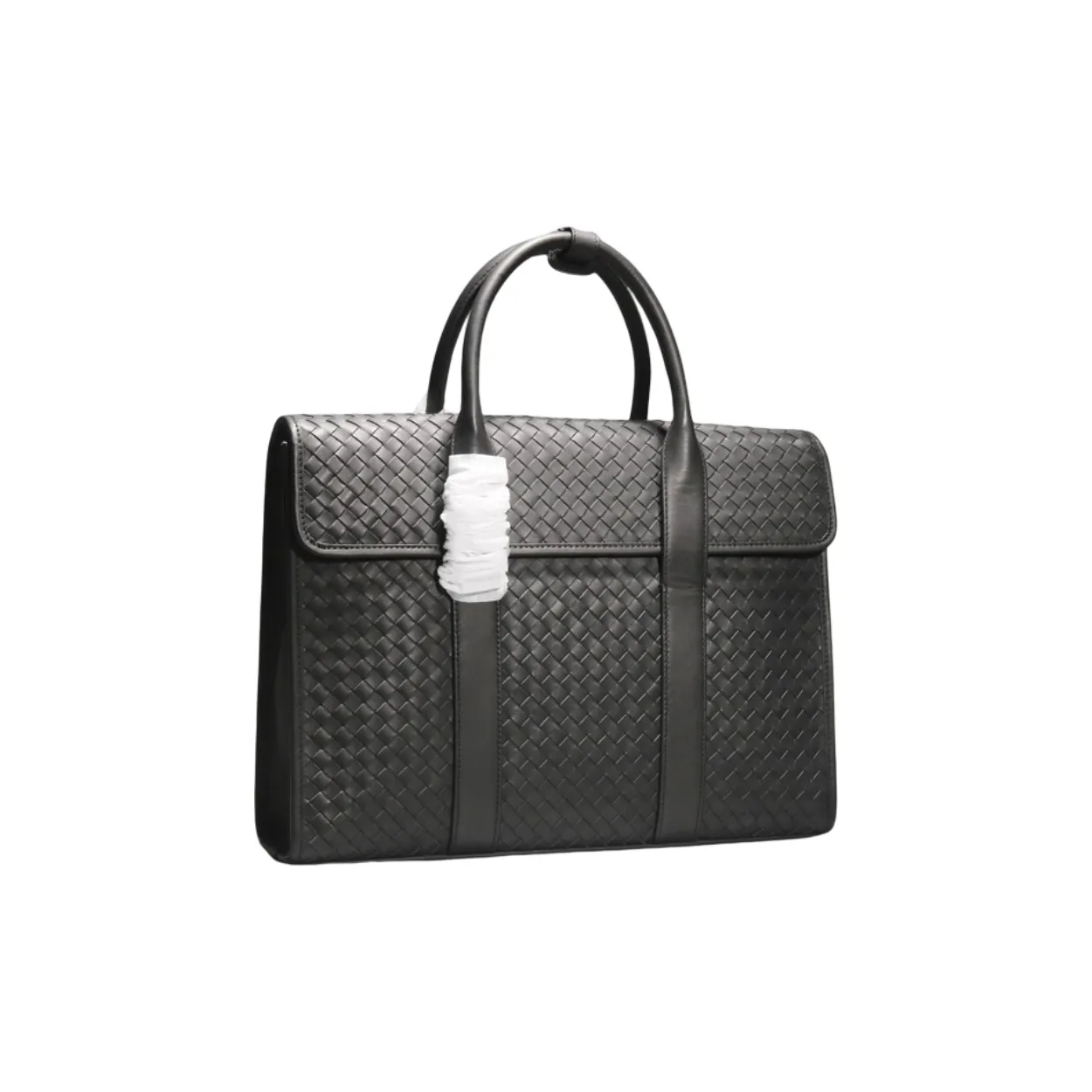CMLZIUA Top Grain Cow Leather Handbag Briefcase Laptop Bag Regular Unisex Black