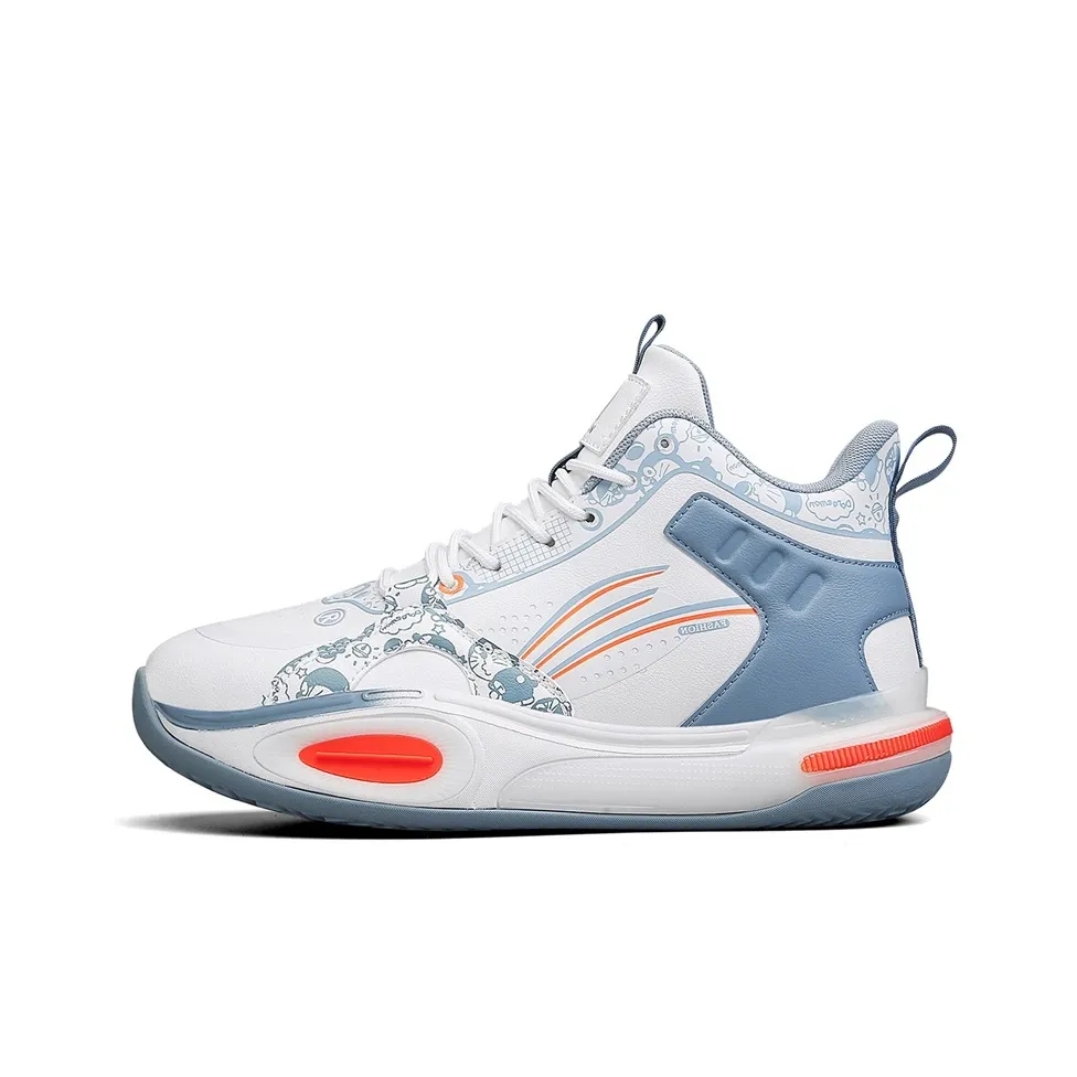 TOMAY Anti-Slip And Wear-Resistant Height Increasing Rebound Mid-Top Basketball Shoes Men's
