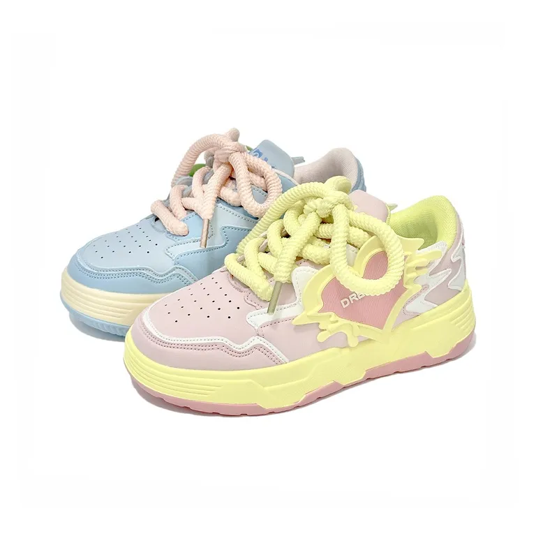 LIANGHUO Противоскользящие Износостойкие Низкие Кроссовки для скейтбординга Женские Несовпадающие