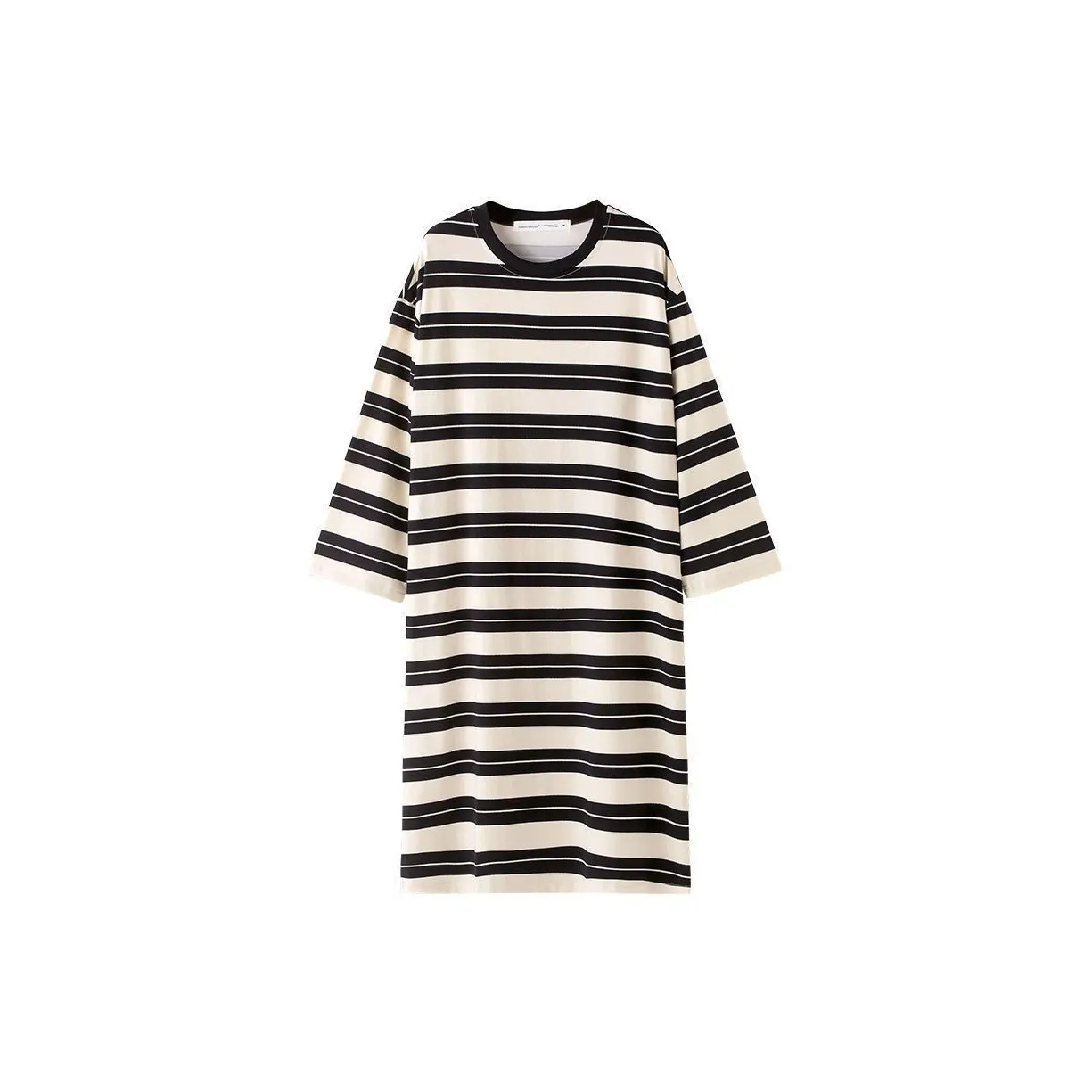 OEING Nightgown Women's Black White Stripes