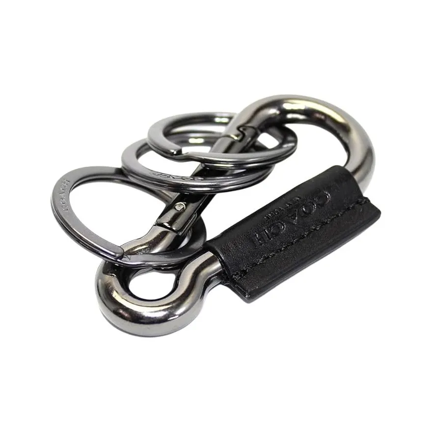 COACH Brass Keychains Unisex Silver