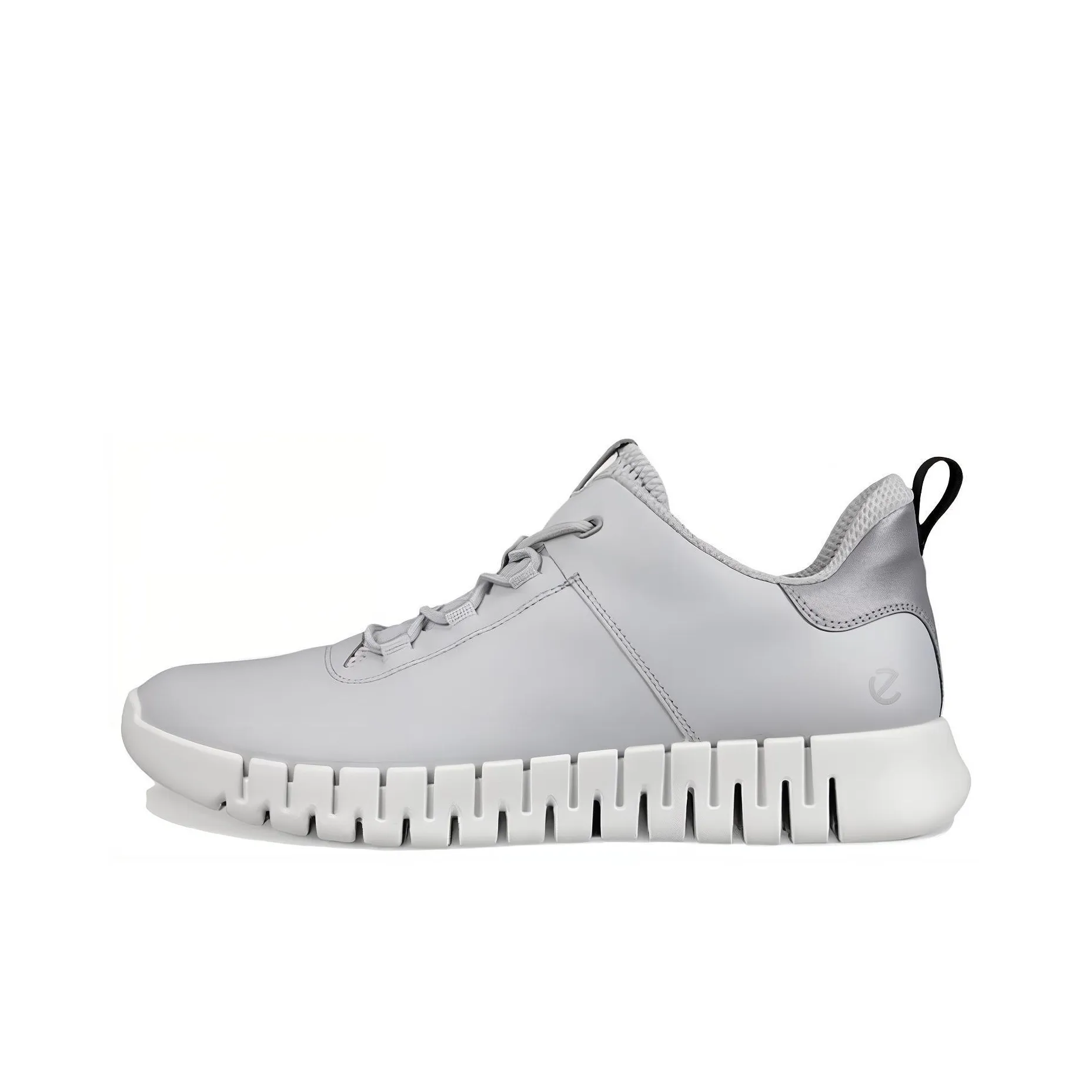Ecco Low Top Casual Shoes Men's Silver Gray