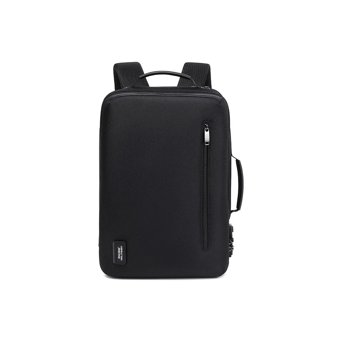 SWISS MILITARY Oxford Laptop Backpack Large Size Men's Black