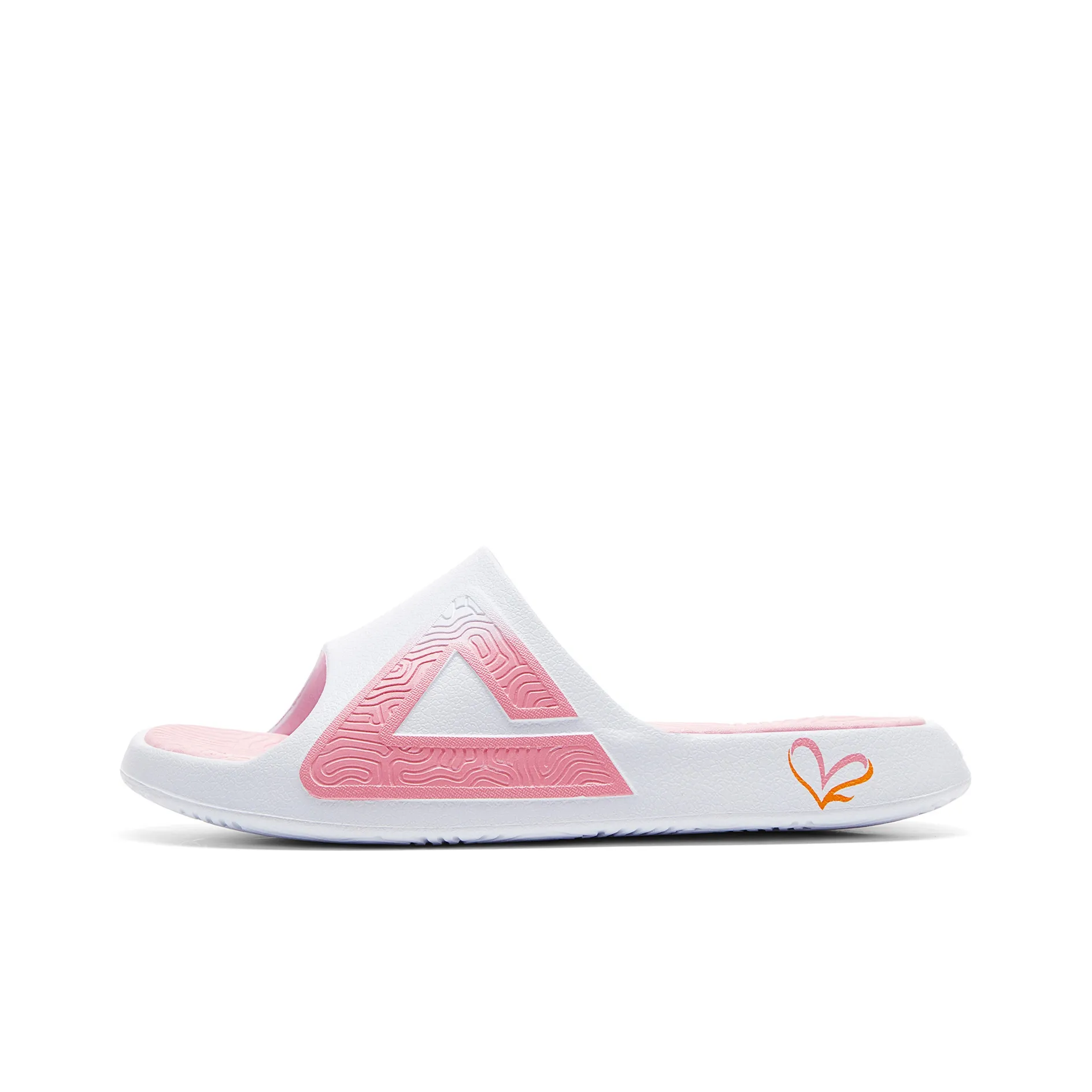PEAK Slide Slippers Women's Large White Pink