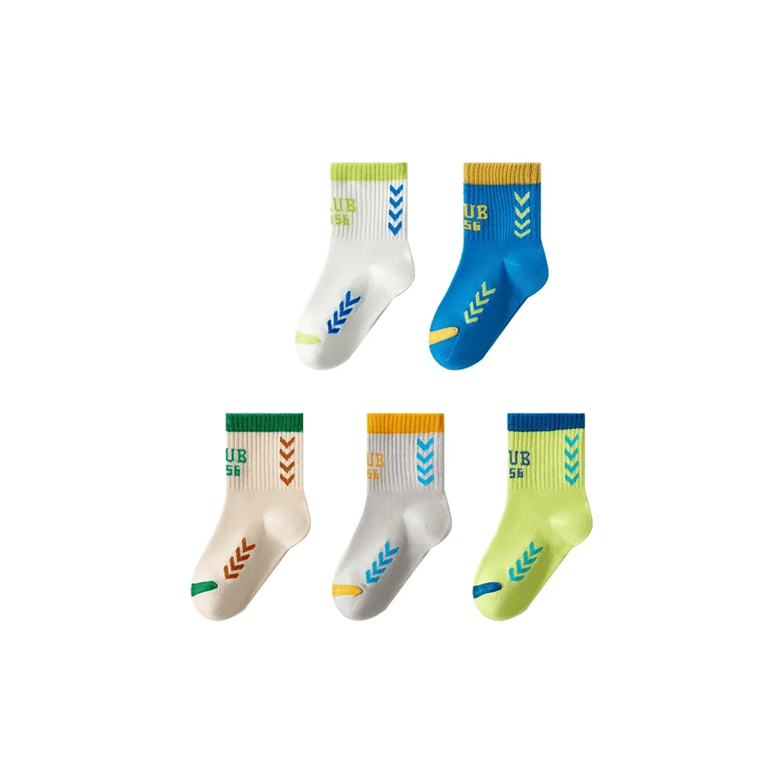 MIIOW Mid Calf Socks Men's 5 Pack