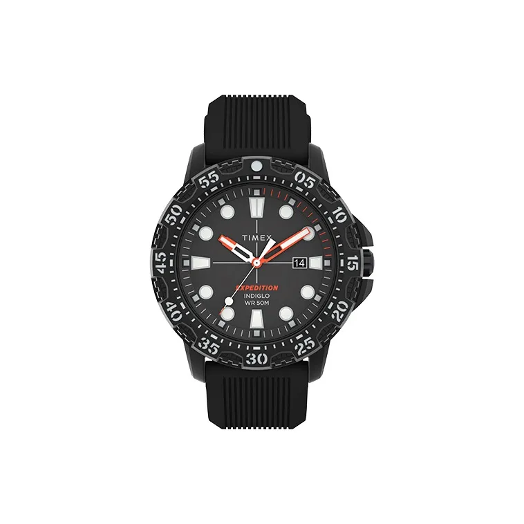 TIMEX Кварцевый механизм Мужские часы 44 мм Черный