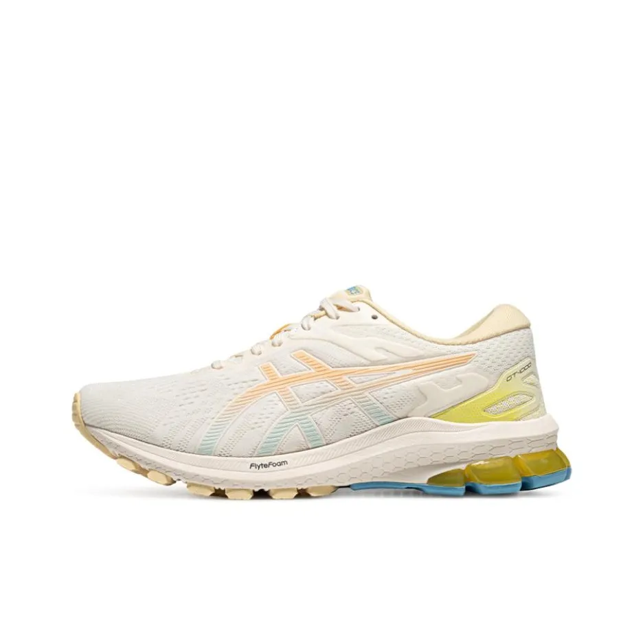 Asics GT 1000 10 Low Top Training Sprint Running Shoes Women's Beige Orange