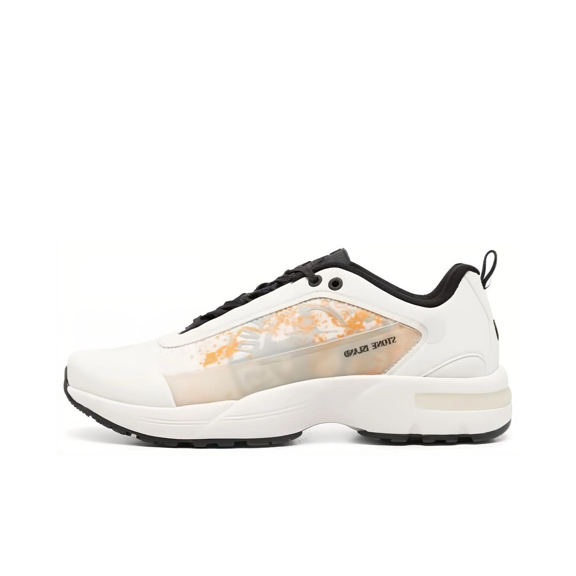STONE ISLAND Grime Round-Toe Panelled Sneakers